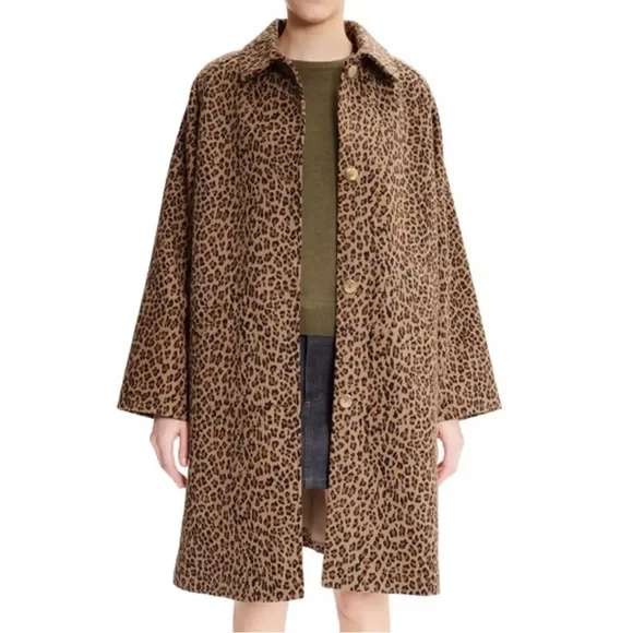 A.P.C. | Jackets & Coats | Nwt Apc Manteau Alice Leopard Print
